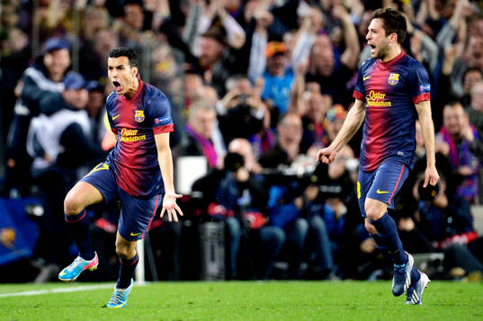 Fotboll, Champions League, kvartsfinal, Barcelona - Paris