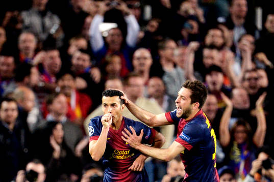 Fotboll, Champions League, kvartsfinal, Barcelona - Paris