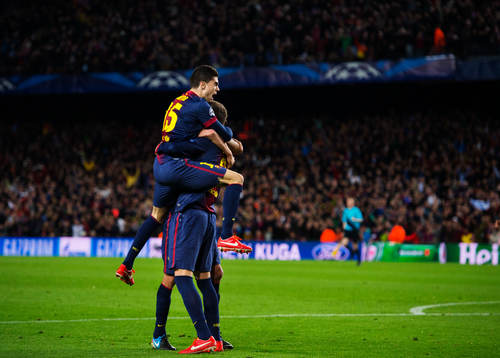 Fotboll, Champions League, kvartsfinal, Barcelona - Paris