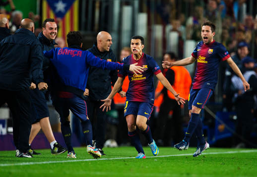 Fotboll, Champions League, kvartsfinal, Barcelona - Paris