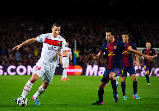 Fotboll, Champions League, kvartsfinal, Barcelona - Paris