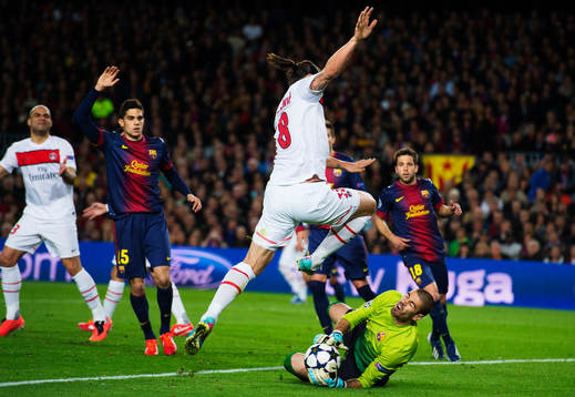 Fotboll, Champions League, kvartsfinal, Barcelona - Paris