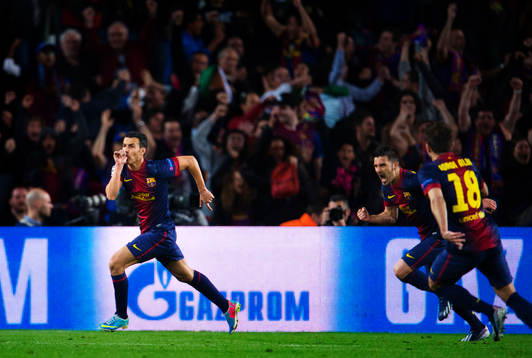 Fotboll, Champions League, kvartsfinal, Barcelona - Paris