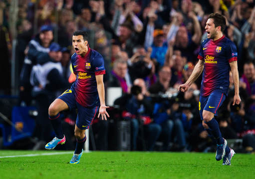 Fotboll, Champions League, kvartsfinal, Barcelona - Paris