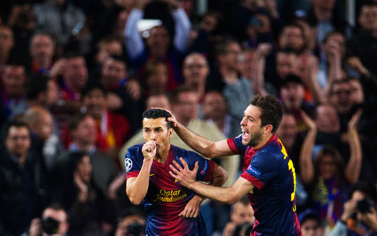 Fotboll, Champions League, kvartsfinal, Barcelona - Paris
