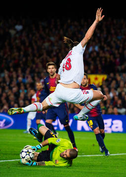 Fotboll, Champions League, kvartsfinal, Barcelona - Paris