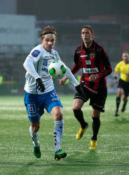 Christoffer Nyman, Norrköping, jagar boll