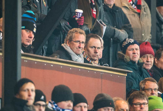 Sveriges förbundskapten Erik Hamrén befann sig på