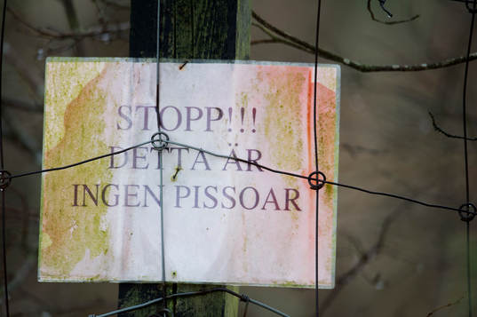 här får man inte kissa