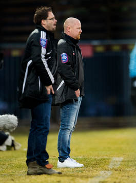 Joakim Persson, tränare Ängelholm, Jörgen Pettersson,