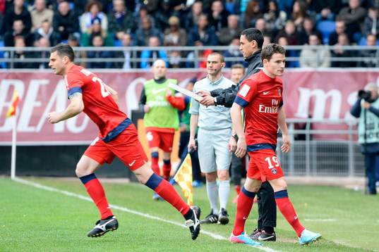 Thiago MOTTA / Kevin GAMEIRO - 13.04.2013 - Troyes / Paris
