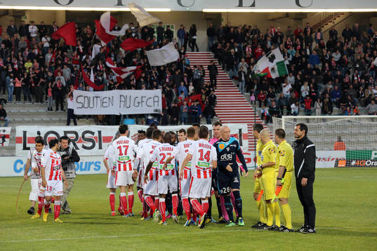 Entree des joueurs - 13.04.2013 - Ajaccio / Nancy - 32eme