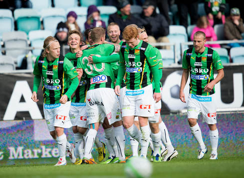 Andreas Drugge, Gais, gör 3-0, jubel