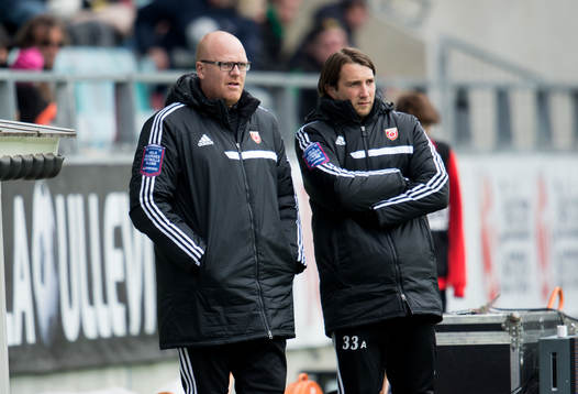 Patrik Werner, tränare, och Jonas Lindskog, assisterande