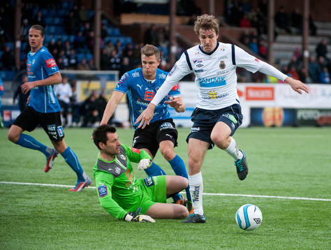 Johan Oremo, Gefle, hoppar över Stojan Lukic, målvakt,