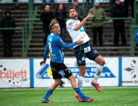 Kristoffer Fagercrantz, Halmstad, och Mikael Dahlberg, Gefle