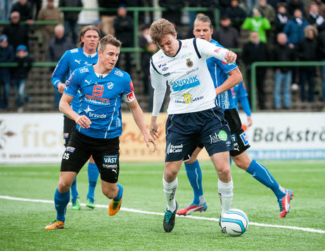 Richard Magyar, Halmstad, och Johan Oremo, Gefle