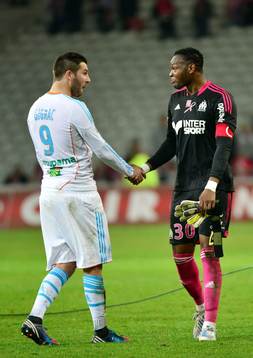 Andre Pierre GIGNAC / Steve MANDANDA - 14.04.2013 - Lille /