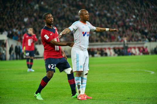 Aurelien CHEDJOU / Andre AYEW - 14.04.2013 - Lille /