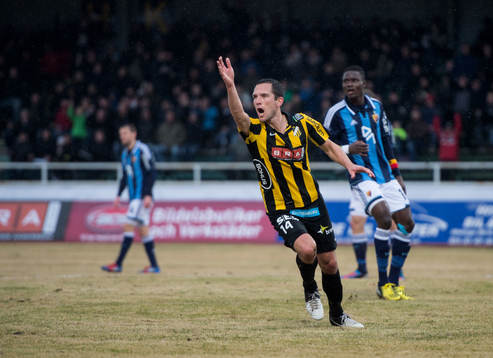 Martin Ericsson, Häcken, gör 2-0, jubel