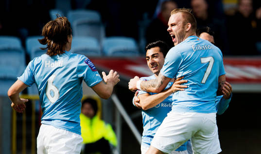 Markus Halsti, Jiloan Hamad, Magnus Eriksson, Malmö FF,