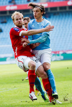 Markus Thorbjörnsson, Kalmar, och Simon Thern, Malmö FF,