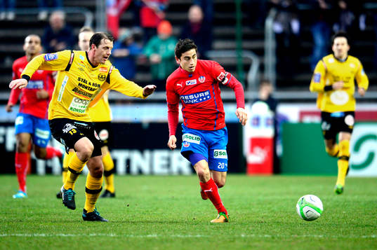 Daniel Nilsson, Mjällby och Alejandro Bedoya, Helsingborg