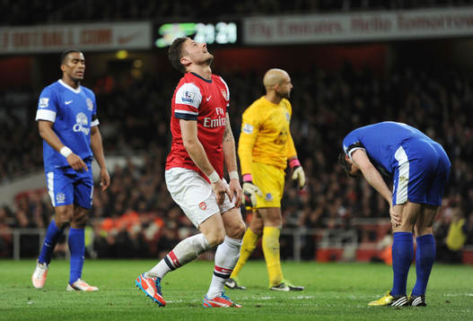 Football - Arsenal v Everton - Barclays Premier League  -