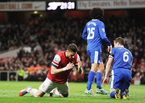 Football - Arsenal v Everton - Barclays Premier League  -