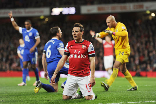 Football - Arsenal v Everton - Barclays Premier League  -