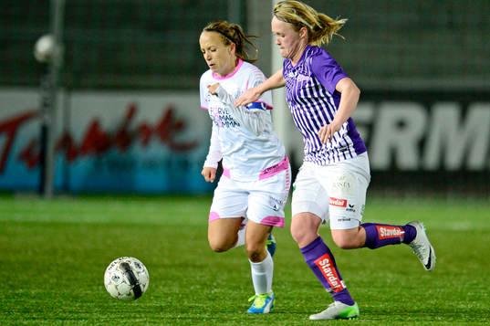 Malin Levenstad, lagkapten, LdB FC Malmö och Sofia Skog,