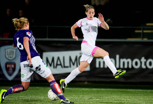 Kathlene Fernström, Jitex BK, Manon Melis, LdB FC Malmö