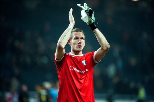 Robin Olsen, Malmö, jublar