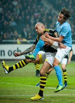 Daniel Majstorovic, AIK, och Simon Thern, Malmö