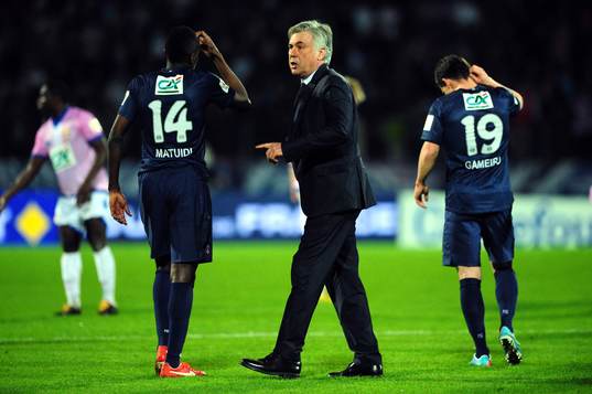 Carlo ANCELOTTI / Blaise MATUIDI - 17.04.2013 - Evian