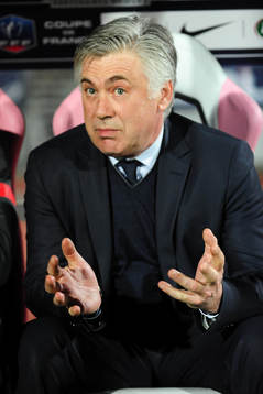 Carlo ANCELOTTI - 17.04.2013 - Evian Thonon / Paris Saint