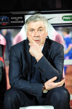 Carlo ANCELOTTI - 17.04.2013 - Evian Thonon / Paris Saint