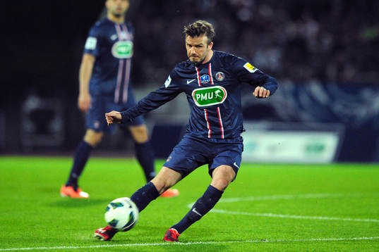 David BECKHAM - 17.04.2013 - Evian Thonon / Paris Saint