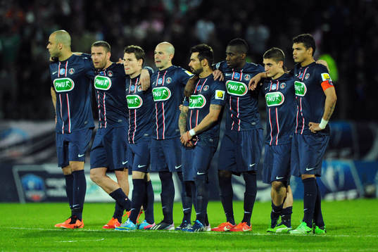 EQUIPE DU PSG - 17.04.2013 - Evian Thonon / Paris Saint