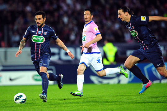 Ezequiel LAVEZZI - 17.04.2013 - Evian Thonon / Paris Saint