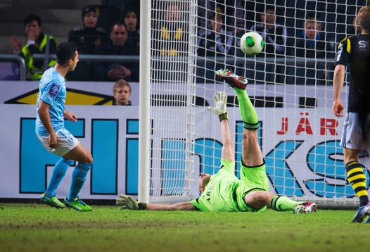 Jiloan Hamad, Malmö FF, gör det matchavgörande