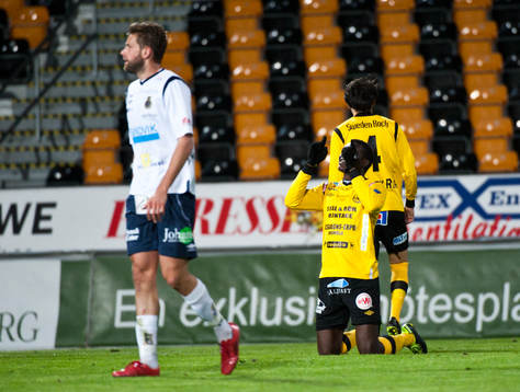 Gbenga Arokoyo, tackar godarna,  Mjällby
