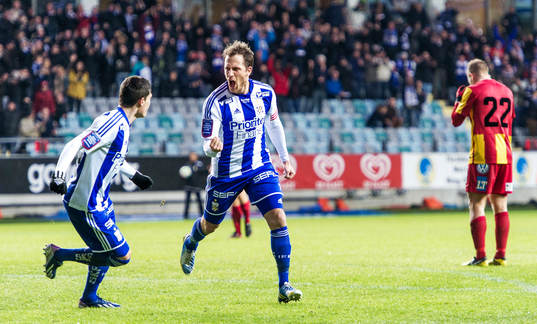 Tobias Hysén, IFK Göteborg, jublar