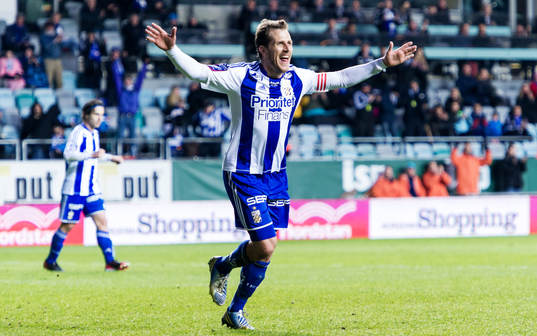Tobias Hysén, IFK Göteborg, jublar