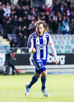 Tobias Hysén, IFK Göteborg, jublar