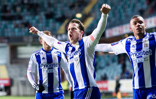 Tobias Hysén, IFK Göteborg, jublar