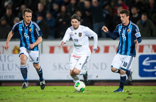 Andreas Johansson och Erton Fejzullahu, Djurgården. jagar