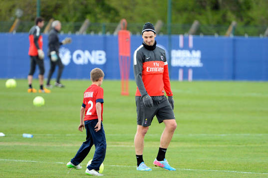 Romeo BECKHAM / Zlatan IBRAHIMOVIC   - 19.04.2013 -