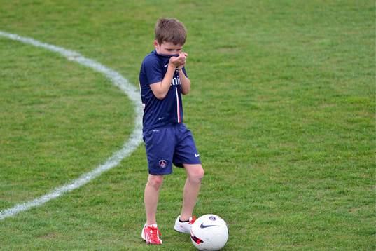 Cruz BECKHAM  - 19.04.2013 - Entrainement du PSG