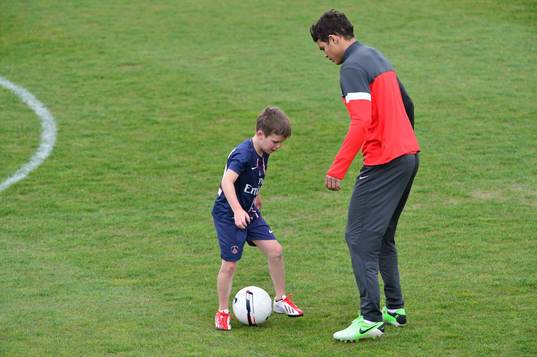 Cruz BECKHAM / Thiago SILVA - 19.04.2013 - Entrainement du